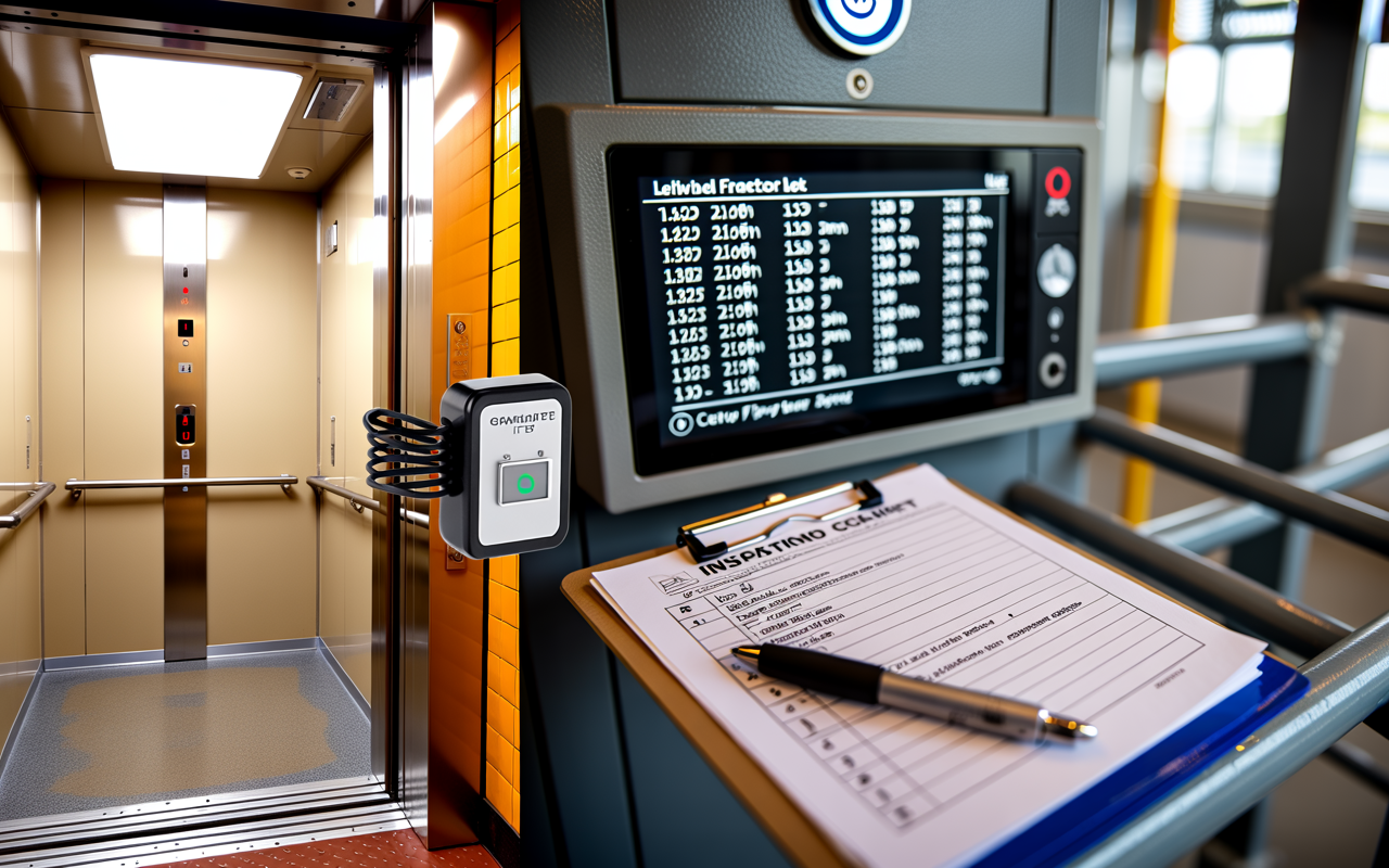Three Types of Elevator Monitoring Systems Three types of elevator monitoring: IoT door sensor, controller fault-log display, and manual inspection checklist shown side by side in an elevator hoistway