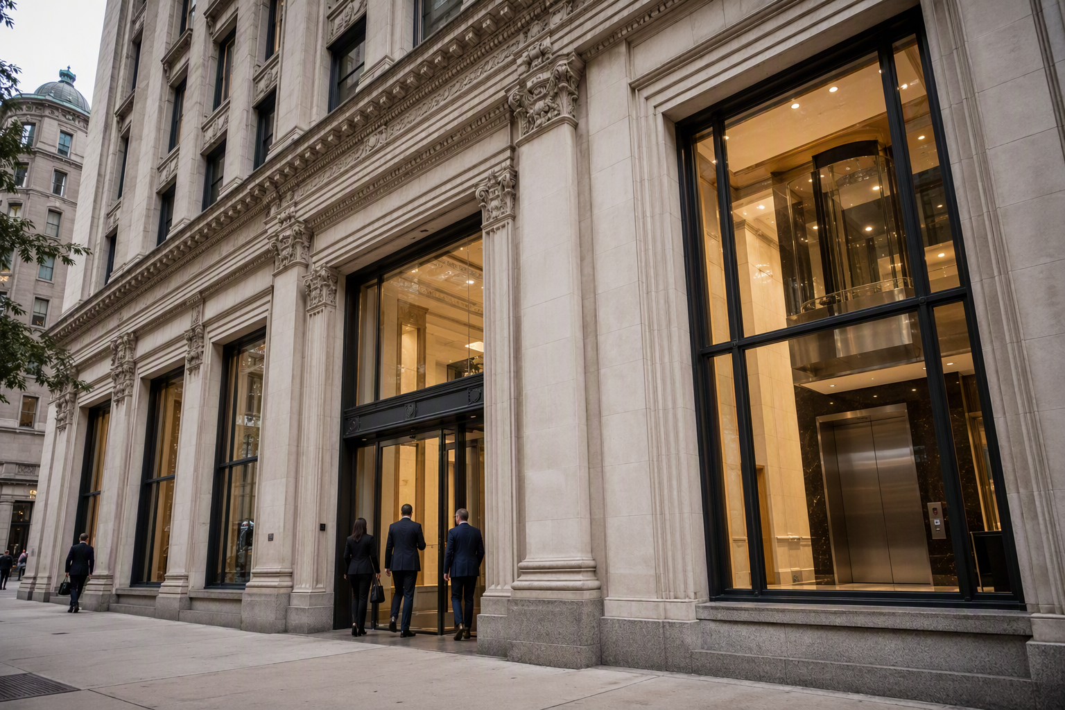 Baltimore Elevator Contractor — Commercial Building Licensed elevator contractor serving a Baltimore MD commercial office building with installation, maintenance, and code-compliance services for vertical transportation systems